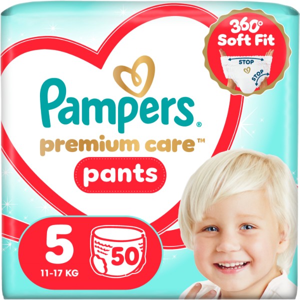 Фото - Одноразовые подгузники-трусики Pampers Premium Care Pants Размер 5 (11-17 кг) 50 шт (80895121)